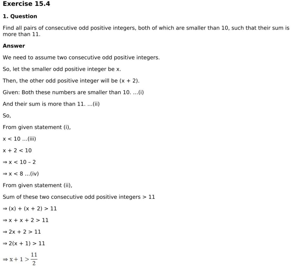 RD Sharma Solutions for Class 11 Maths Chapter 15 Linear Inequations 53 RD Sharma Chapter 15 Exercise 15.4 - 01