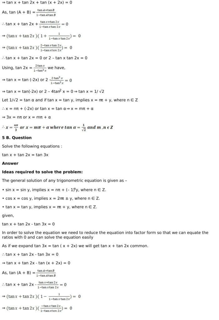 RD Sharma Solutions for Class 11 Maths Chapter 11 Trigonometric Equations 43 RD Sharma Class 11 Chapter 11 Exercise 11.1 - 43