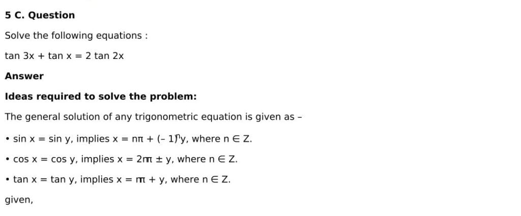 RD Sharma Solutions for Class 11 Maths Chapter 11 Trigonometric Equations 45 RD Sharma Class 11 Chapter 11 Exercise 11.1 - 45