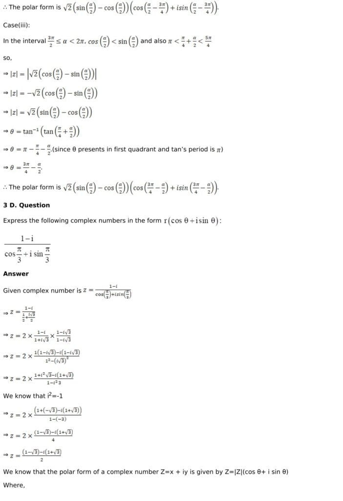 RD Sharma Solutions for Class 11 Maths Chapter 13 Complex Numbers 57 RD Sharma Chapter 13 Exercise 13.4 - 13