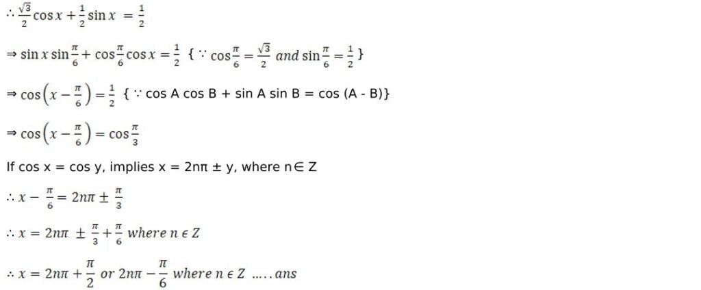 RD Sharma Solutions for Class 11 Maths Chapter 11 Trigonometric Equations 48 RD Sharma Class 11 Chapter 11 Exercise 11.1 - 48
