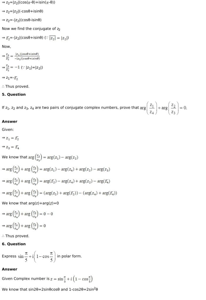 RD Sharma Solutions for Class 11 Maths Chapter 13 Complex Numbers 59 RD Sharma Chapter 13 Exercise 13.4 - 15
