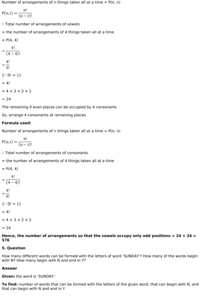 RD Sharma Solutions for Class 11 Maths Chapter 16 Permutations 60 RD Sharma Chapter 16 Exercise 16.4 - 07