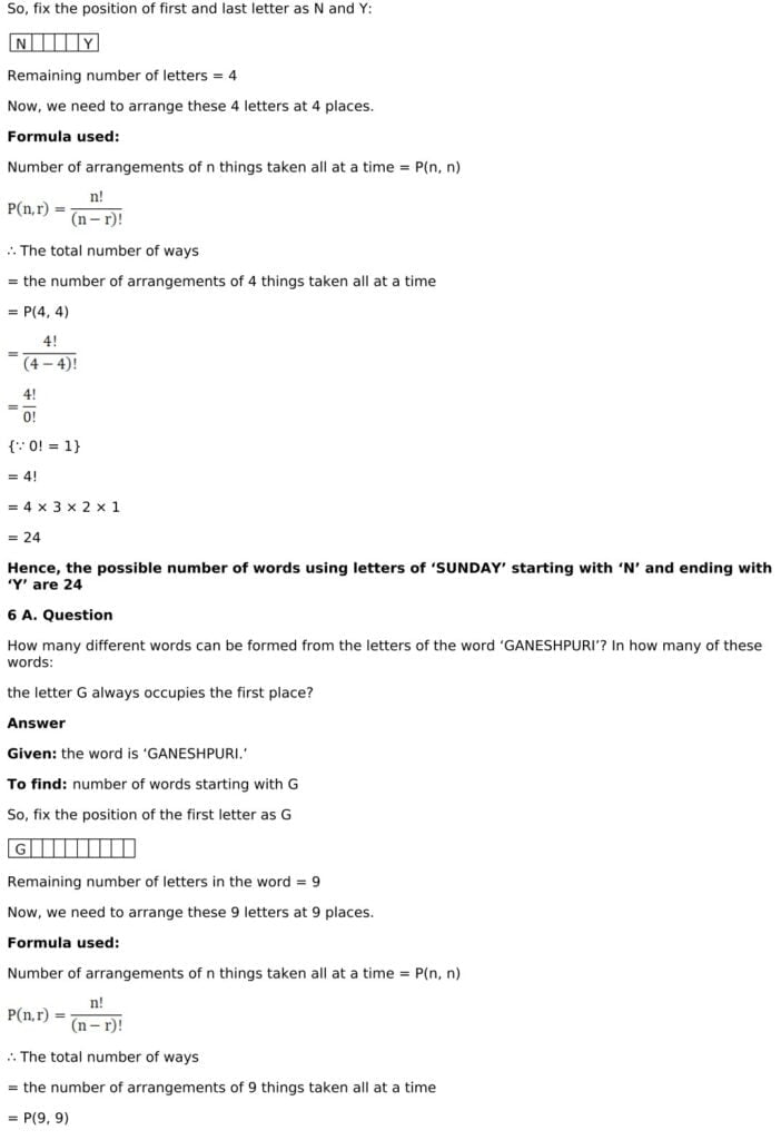 RD Sharma Solutions for Class 11 Maths Chapter 16 Permutations 62 RD Sharma Chapter 16 Exercise 16.4 - 09
