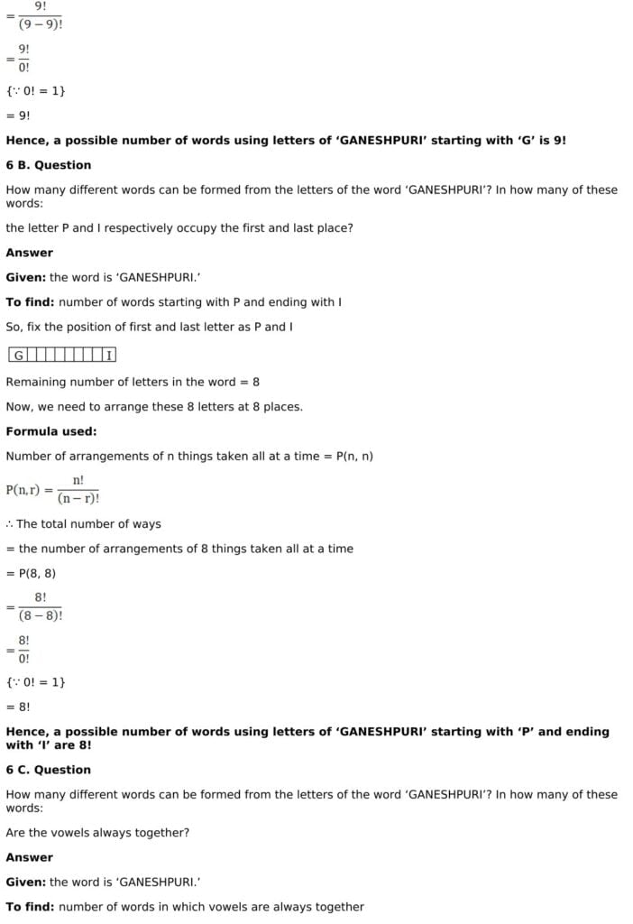 RD Sharma Solutions for Class 11 Maths Chapter 16 Permutations 63 RD Sharma Chapter 16 Exercise 16.4 - 10