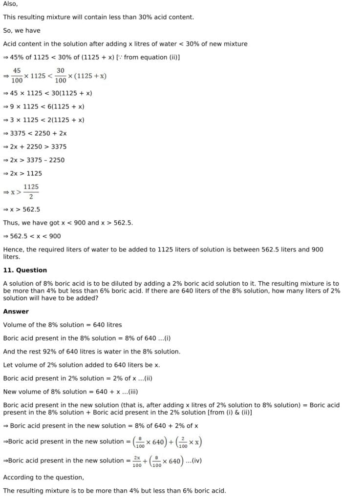 RD Sharma Solutions for Class 11 Maths Chapter 15 Linear Inequations 63 RD Sharma Chapter 15 Exercise 15.4 - 11