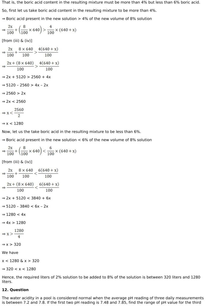 RD Sharma Solutions for Class 11 Maths Chapter 15 Linear Inequations 64 RD Sharma Chapter 15 Exercise 15.4 - 12