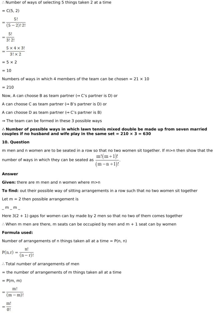 RD Sharma Solutions for Class 11 Maths Chapter 16 Permutations 71 RD Sharma Chapter 16 Exercise 16.4 - 18