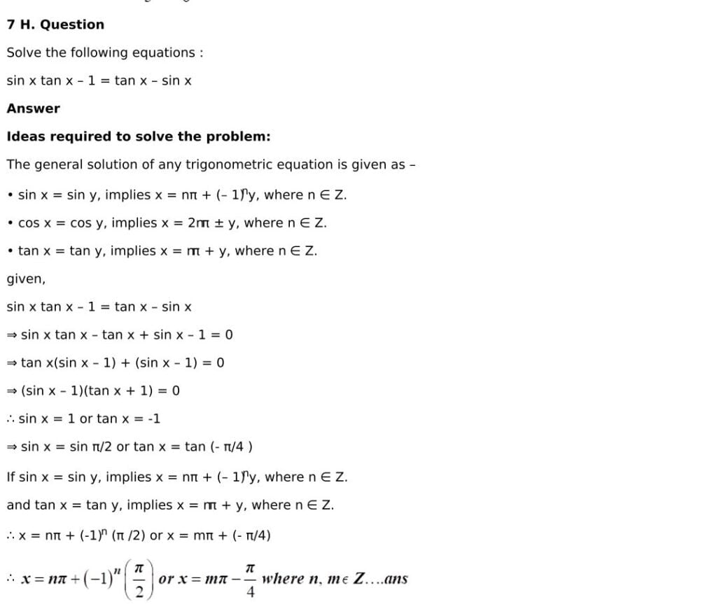 RD Sharma Solutions for Class 11 Maths Chapter 11 Trigonometric Equations 60 RD Sharma Class 11 Chapter 11 Exercise 11.1 - 60