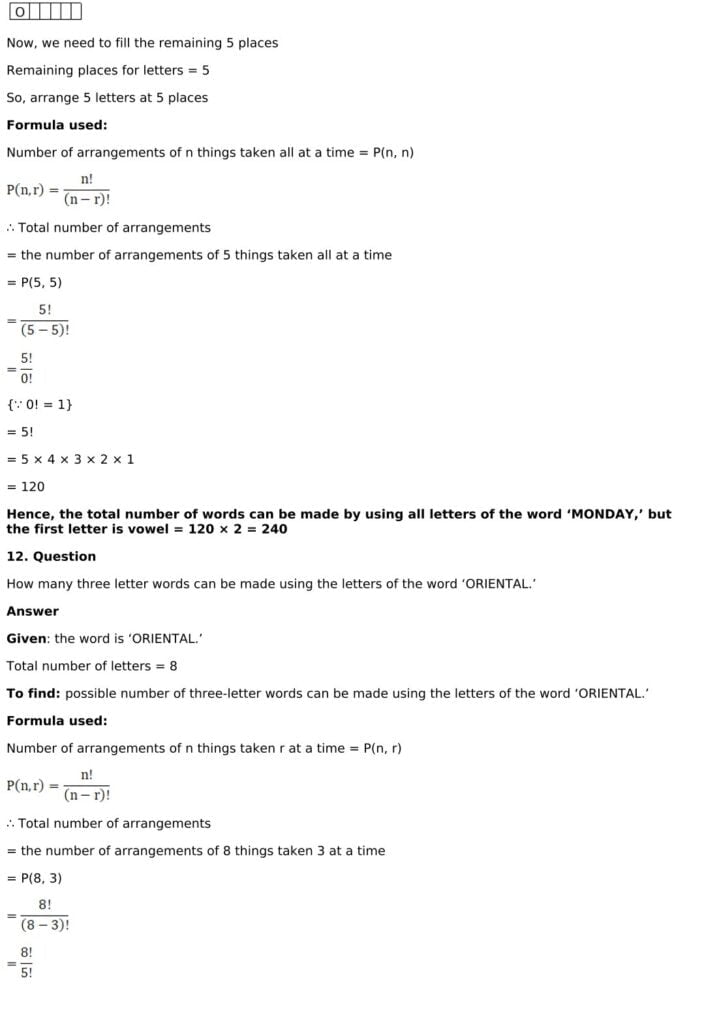 RD Sharma Solutions for Class 11 Maths Chapter 16 Permutations 74 RD Sharma Chapter 16 Exercise 16.4 - 21