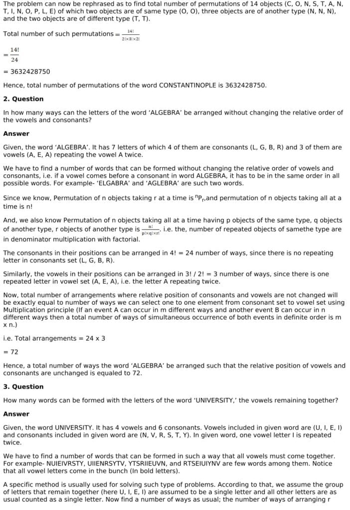 RD Sharma Solutions for Class 11 Maths Chapter 16 Permutations 80 RD Sharma Chapter 16 Exercise 16.5 - 05