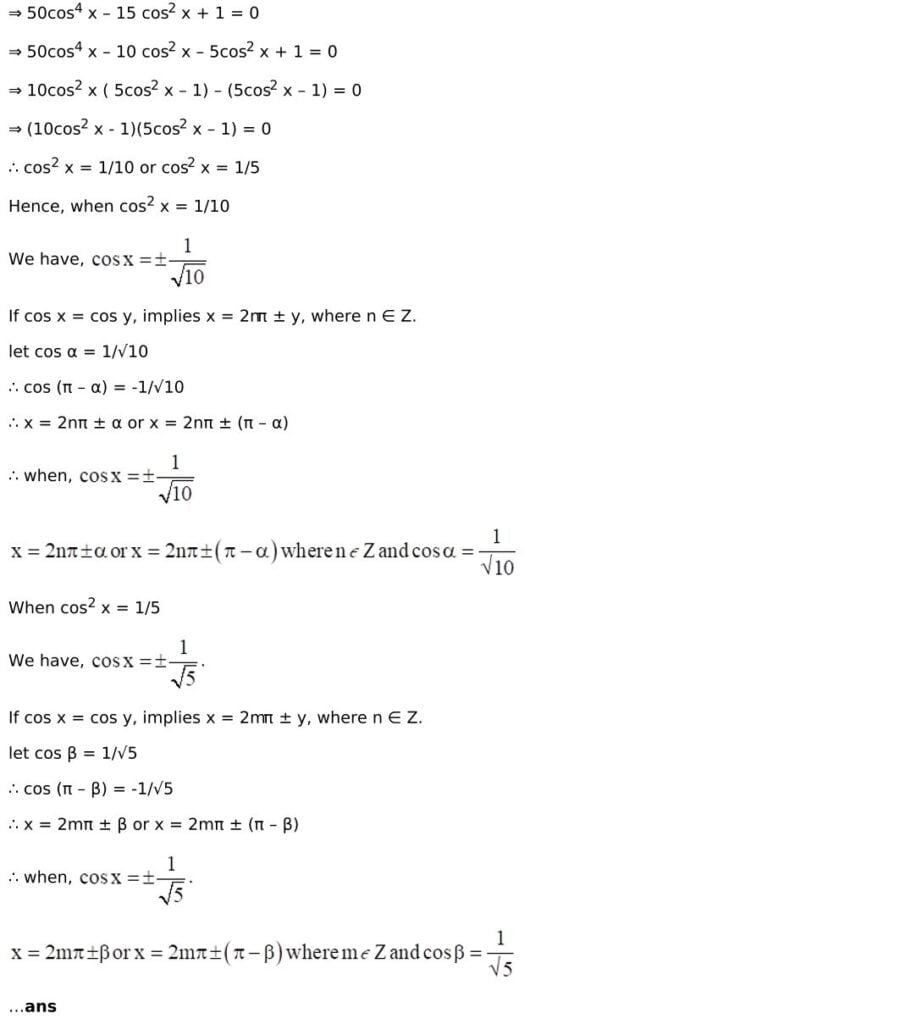 RD Sharma Solutions for Class 11 Maths Chapter 11 Trigonometric Equations 65 RD Sharma Class 11 Chapter 11 Exercise 11.1 - 65