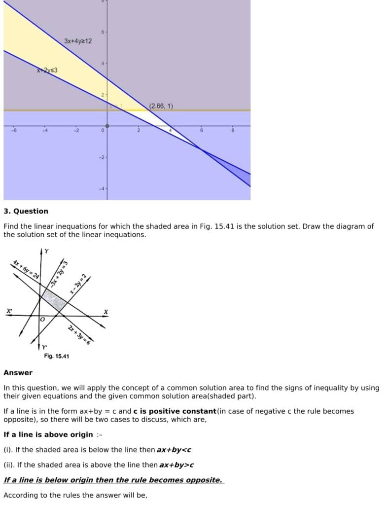 RD Sharma Solutions for Class 11 Maths Chapter 15 Linear Inequations 82 RD Sharma Chapter 15 Exercise 15.5 - 08