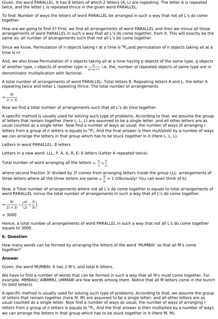 RD Sharma Solutions for Class 11 Maths Chapter 16 Permutations 82 RD Sharma Chapter 16 Exercise 16.5 - 07