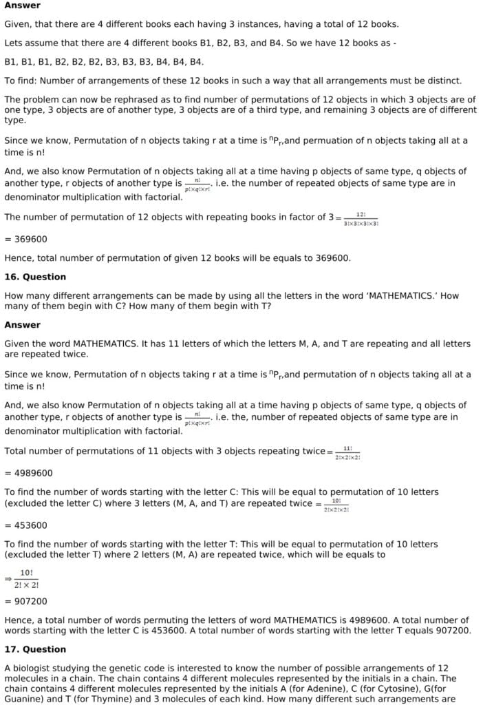 RD Sharma Solutions for Class 11 Maths Chapter 16 Permutations 88 RD Sharma Chapter 16 Exercise 16.5 - 13