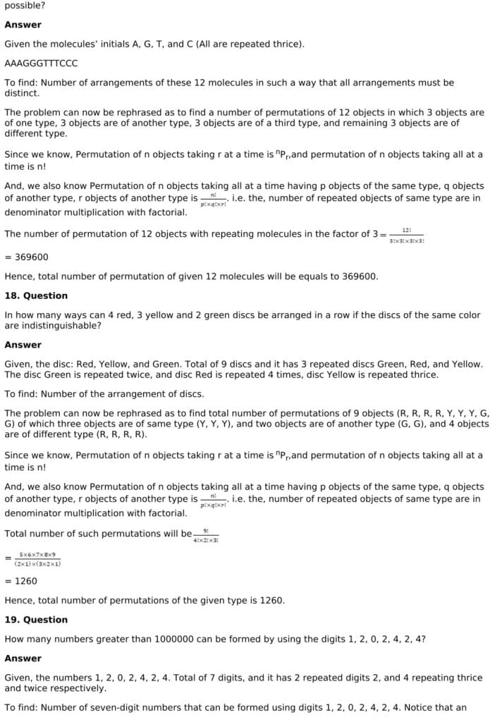 RD Sharma Solutions for Class 11 Maths Chapter 16 Permutations 89 RD Sharma Chapter 16 Exercise 16.5 - 14