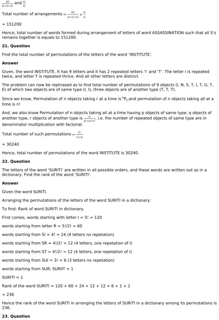 RD Sharma Solutions for Class 11 Maths Chapter 16 Permutations 90 RD Sharma Chapter 16 Exercise 16.5 - 15