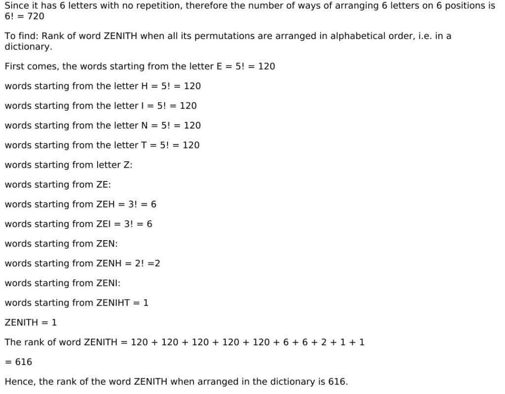 RD Sharma Solutions for Class 11 Maths Chapter 16 Permutations 94 RD Sharma Chapter 16 Exercise 16.5 - 19