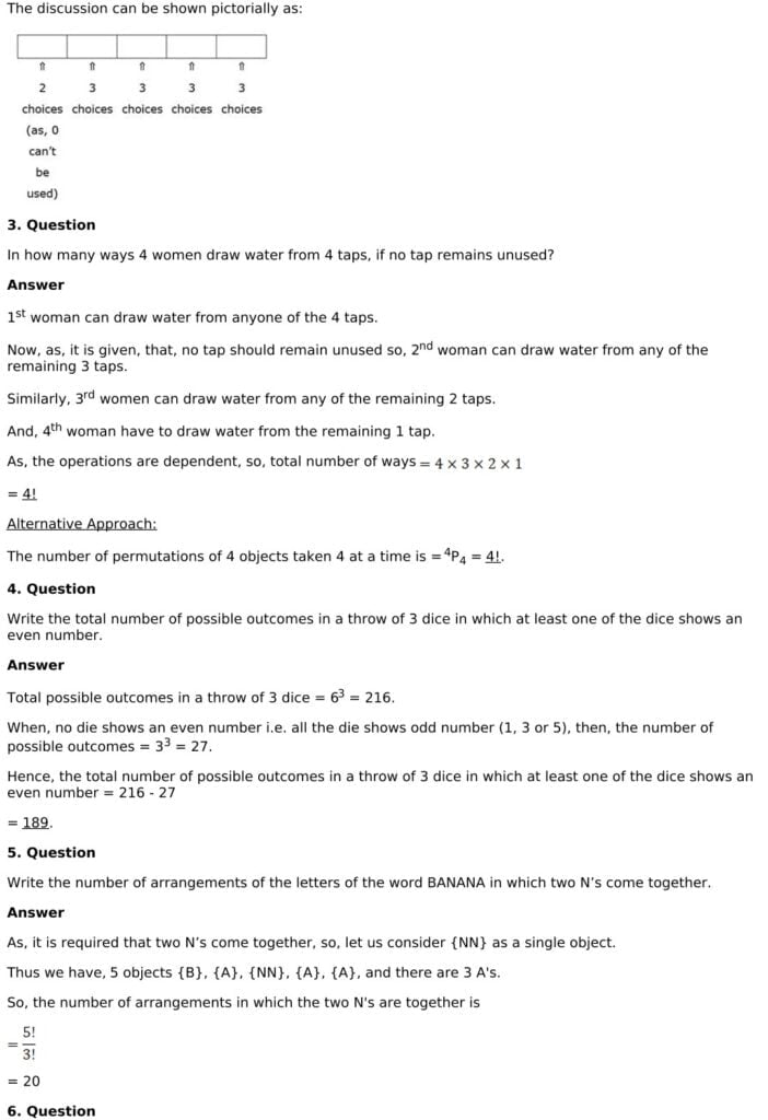 RD Sharma Solutions for Class 11 Maths Chapter 16 Permutations 96 RD Sharma Chapter 16 - Very Short Answer - 02