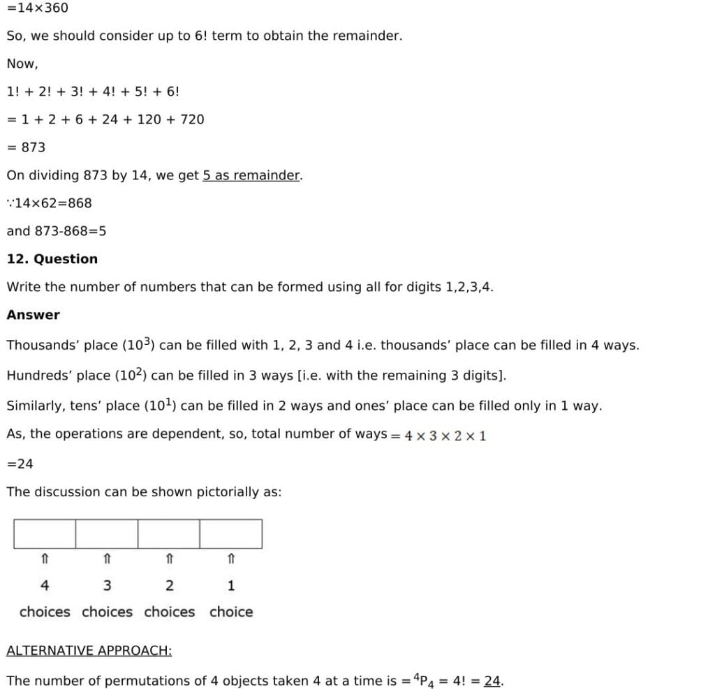 RD Sharma Solutions for Class 11 Maths Chapter 16 Permutations 99 RD Sharma Chapter 16 - Very Short Answer - 05