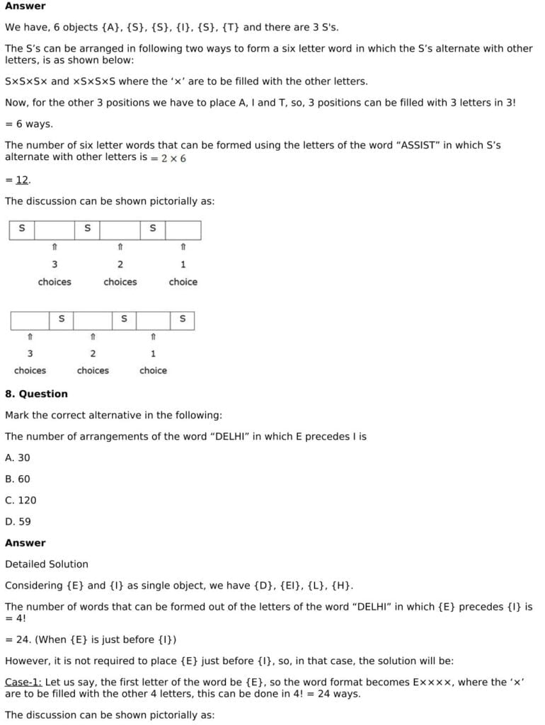 RD Sharma Solutions for Class 11 Maths Chapter 16 Permutations 104 RD Sharma Chapter 16 - MCQ - 05