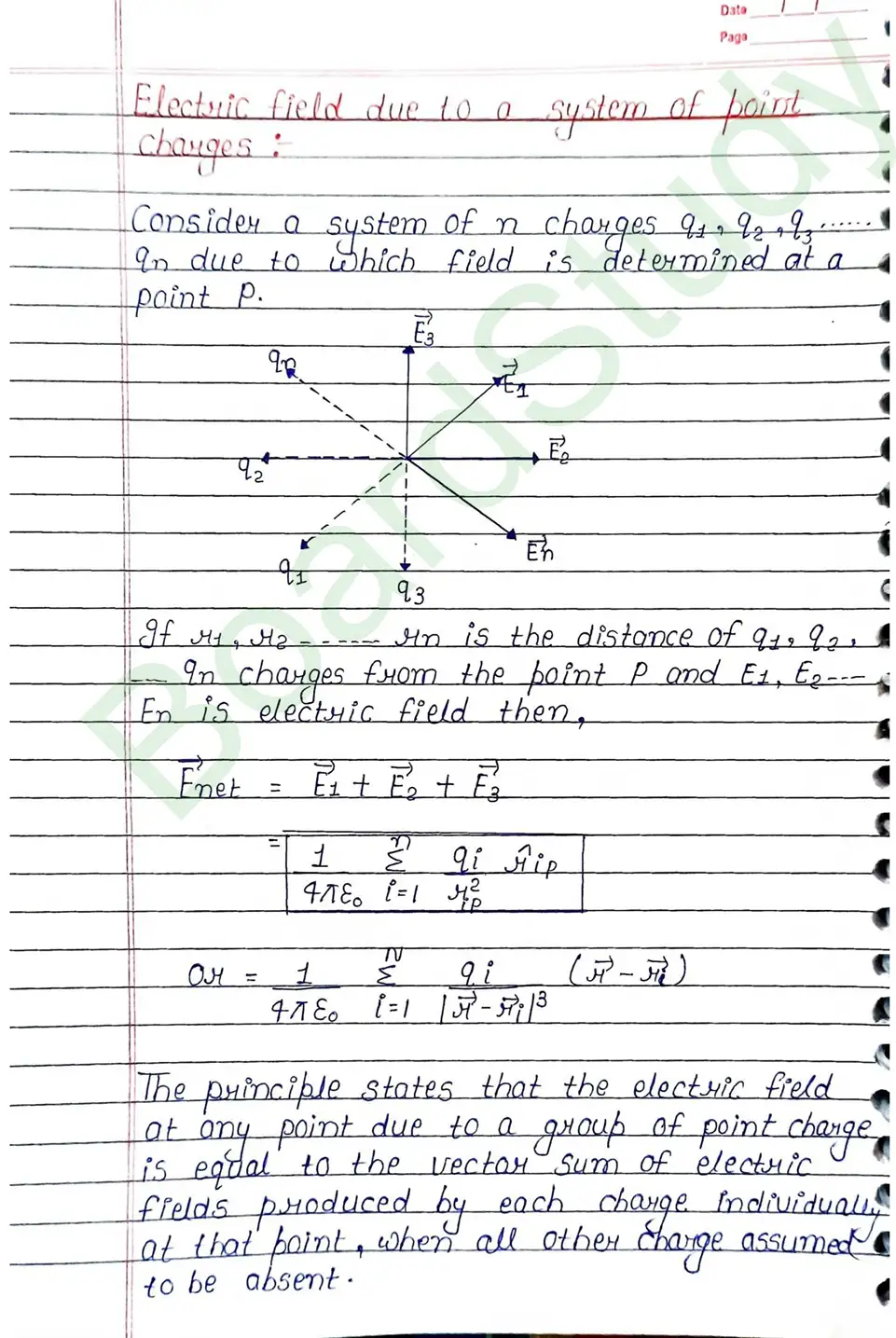 Electric Charges and Fields Class 12 Physics Chapter 1 Notes (Handwritten Notes PDF Download) 16 1. Electric charge and field_page-0016
