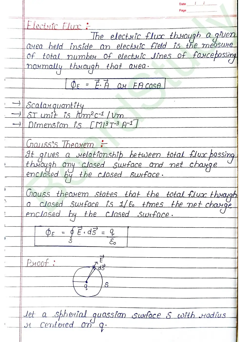 Electric Charges and Fields Class 12 Physics Chapter 1 Notes (Handwritten Notes PDF Download) 25 1. Electric charge and field_page-0025