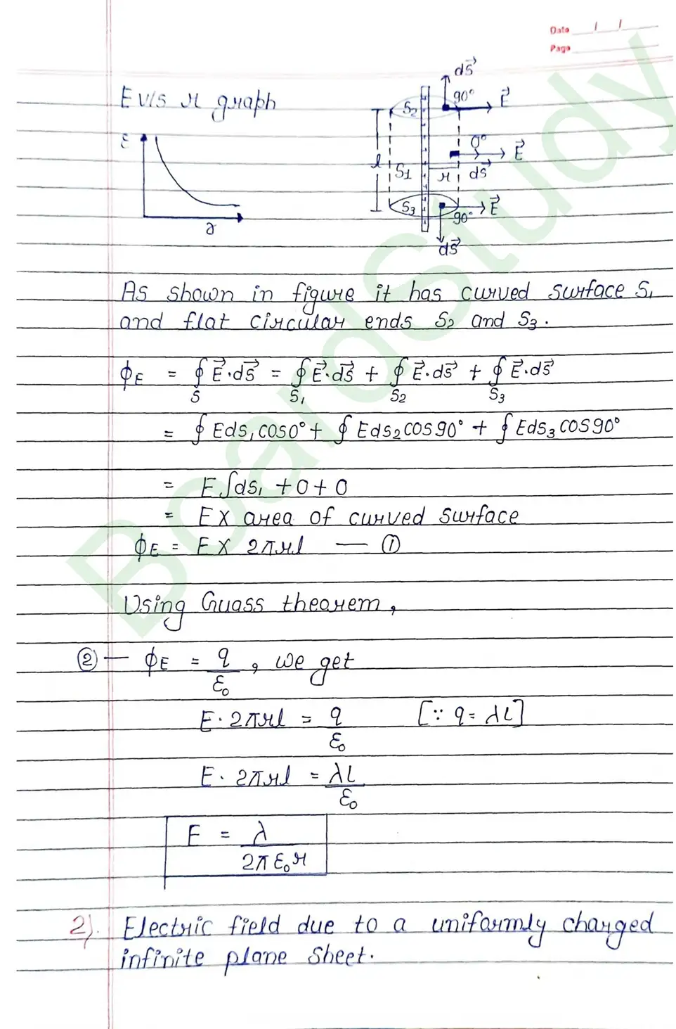 Electric Charges and Fields Class 12 Physics Chapter 1 Notes (Handwritten Notes PDF Download) 28 1. Electric charge and field_page-0028