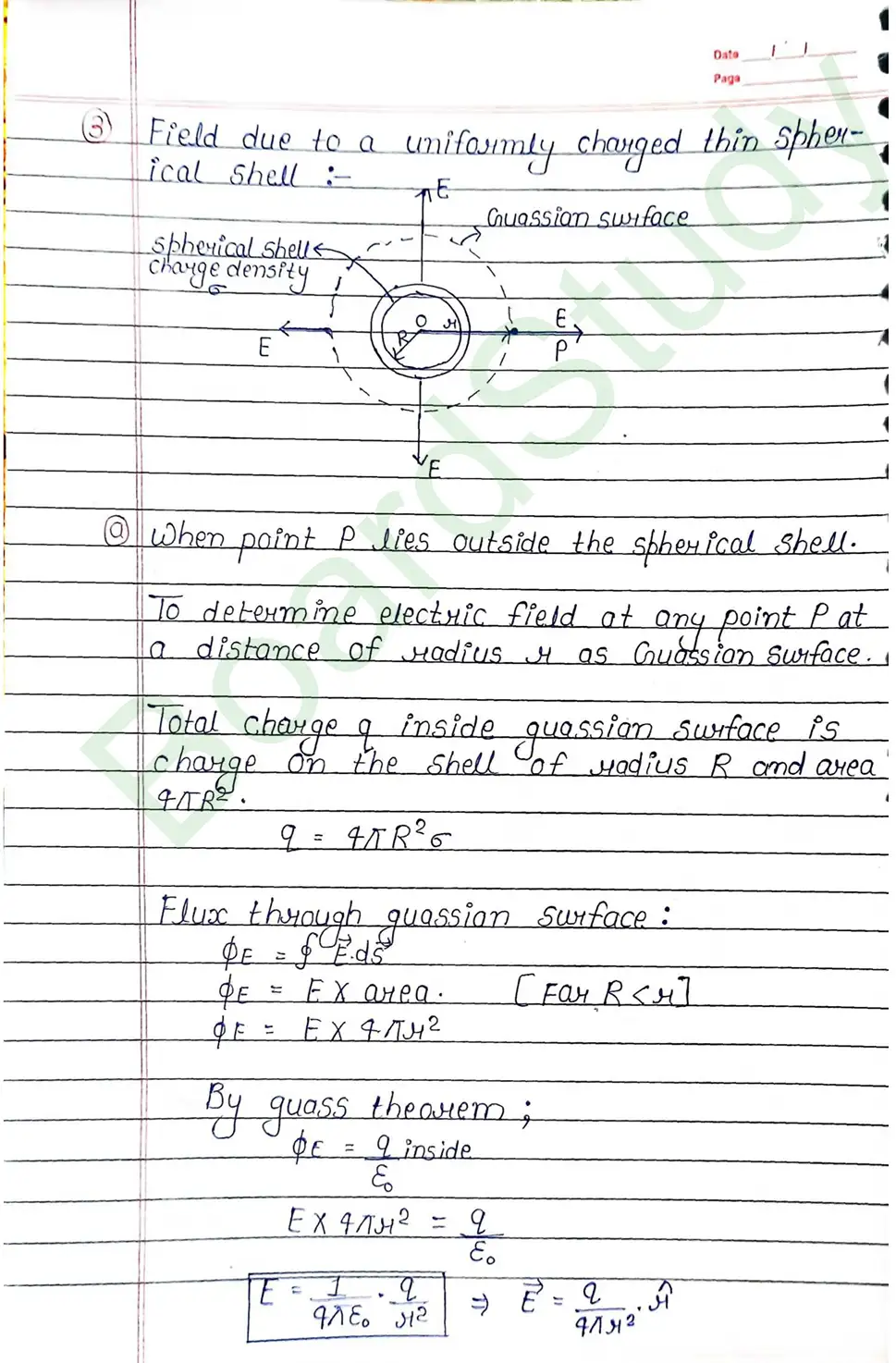 Electric Charges and Fields Class 12 Physics Chapter 1 Notes (Handwritten Notes PDF Download) 30 1. Electric charge and field_page-0030