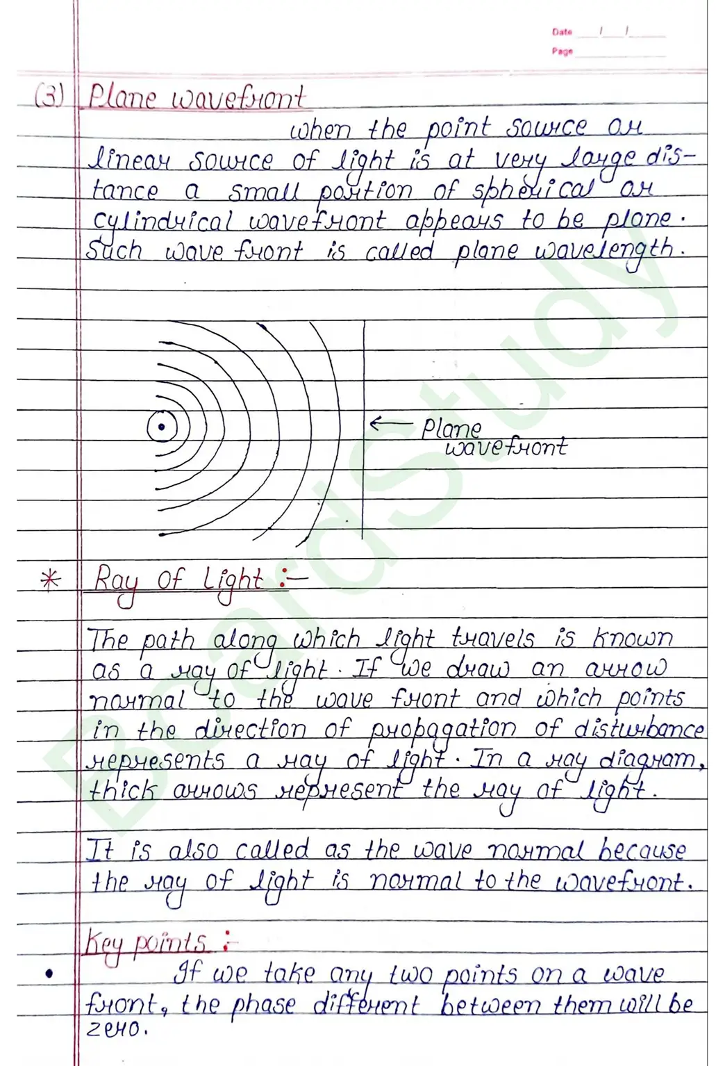 Wave Optics Class 12 Physics Chapter 10 Notes (Handwritten Notes PDF Download) 3 10. Wave optics_page-0003
