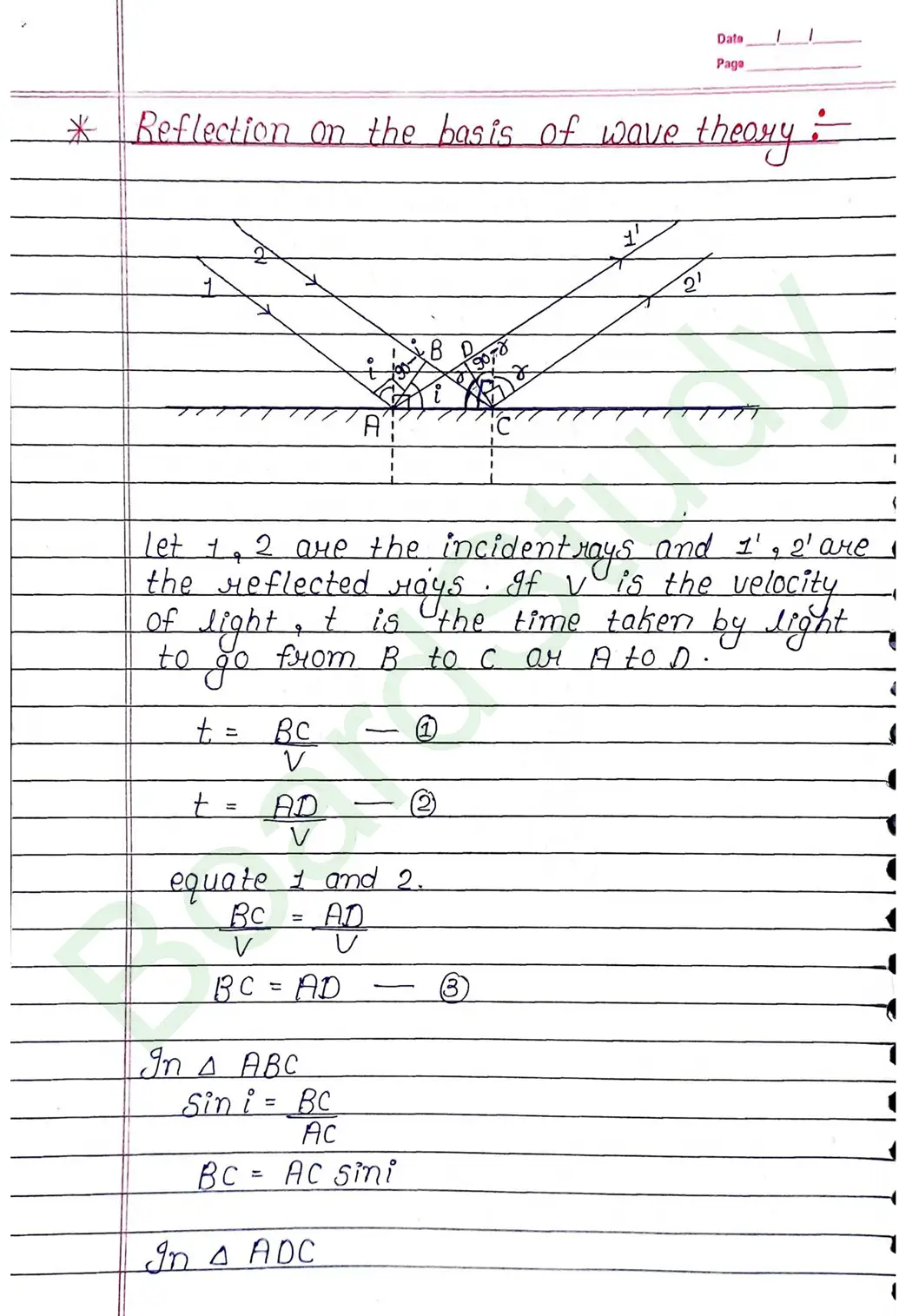 Wave Optics Class 12 Physics Chapter 10 Notes (Handwritten Notes PDF Download) 6 10. Wave optics_page-0006