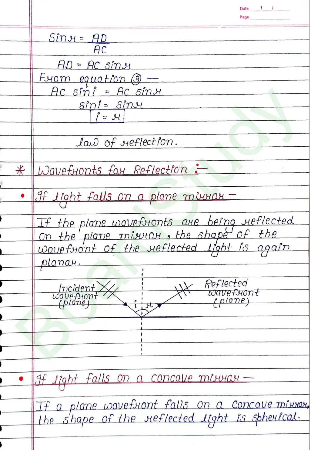Wave Optics Class 12 Physics Chapter 10 Notes (Handwritten Notes PDF Download) 7 10. Wave optics_page-0007