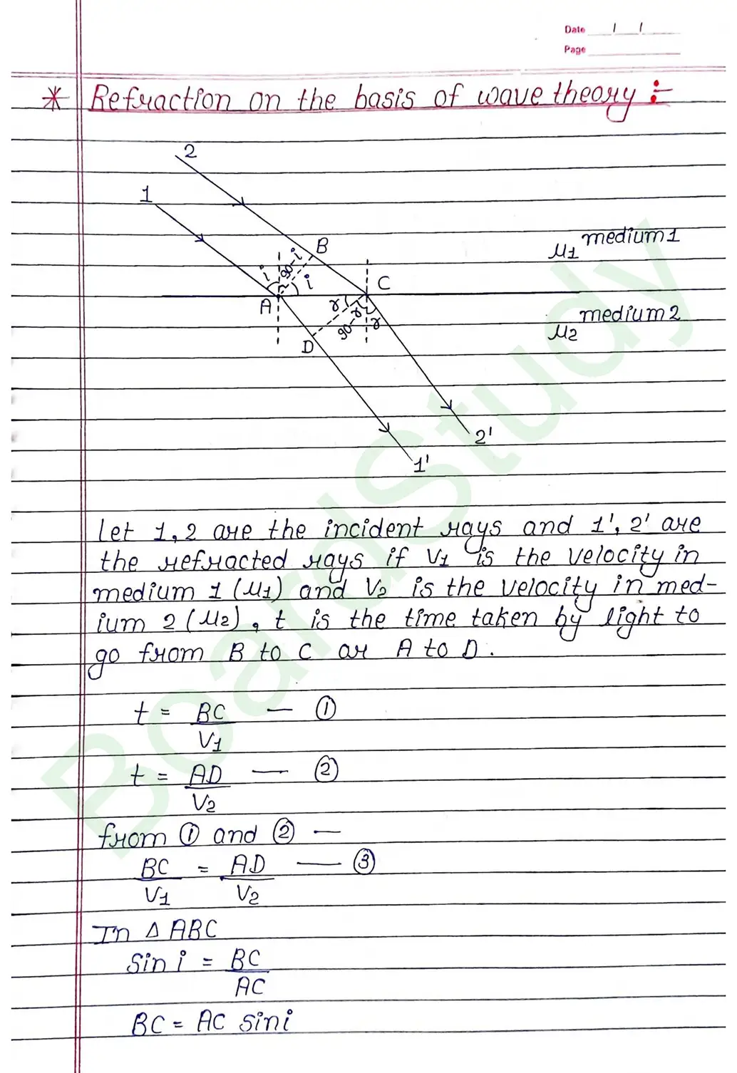 Wave Optics Class 12 Physics Chapter 10 Notes (Handwritten Notes PDF Download) 9 10. Wave optics_page-0009