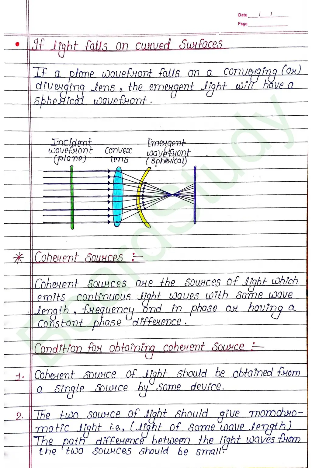 Wave Optics Class 12 Physics Chapter 10 Notes (Handwritten Notes PDF Download) 11 10. Wave optics_page-0011