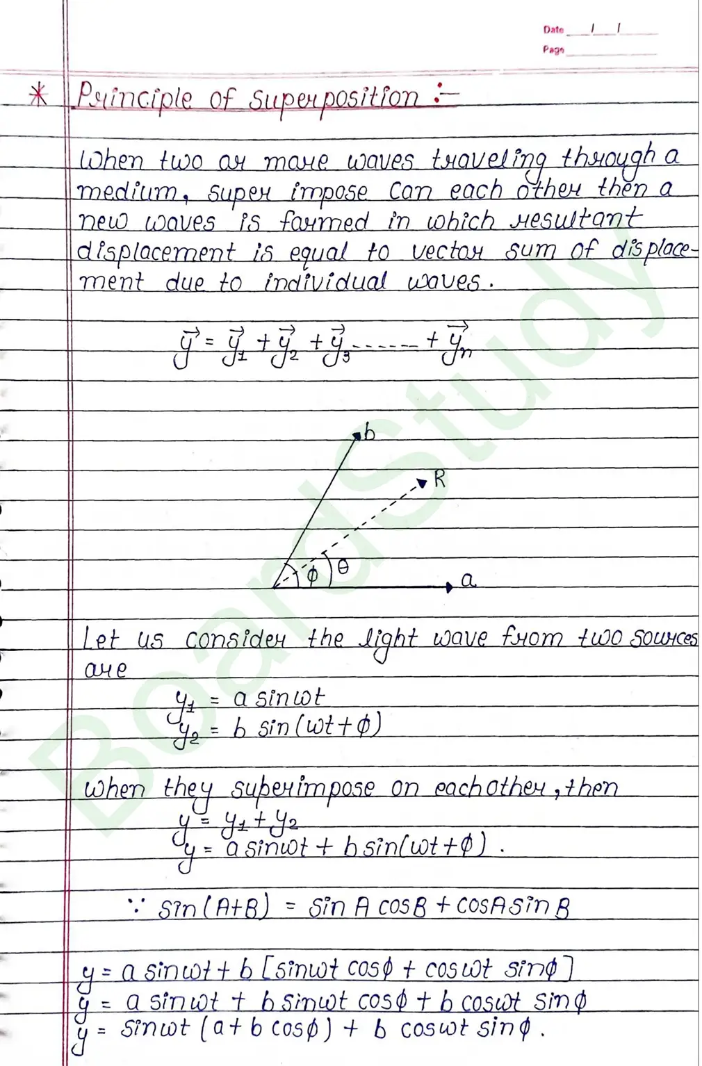Wave Optics Class 12 Physics Chapter 10 Notes (Handwritten Notes PDF Download) 13 10. Wave optics_page-0013