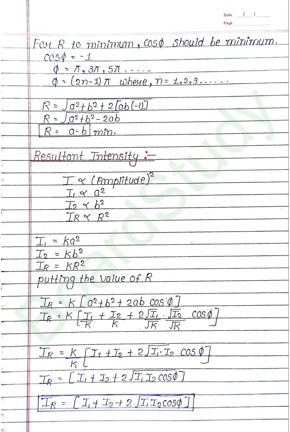 Wave Optics Class 12 Physics Chapter 10 Notes (Handwritten Notes PDF Download) 15 10. Wave optics_page-0015