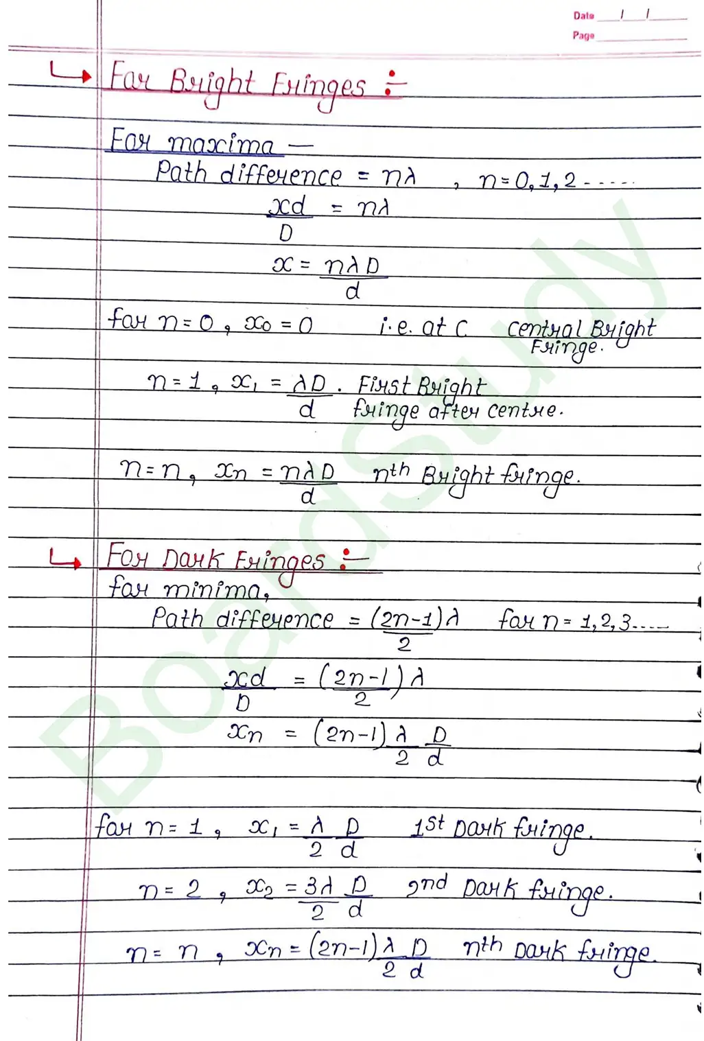 Wave Optics Class 12 Physics Chapter 10 Notes (Handwritten Notes PDF Download) 24 10. Wave optics_page-0024