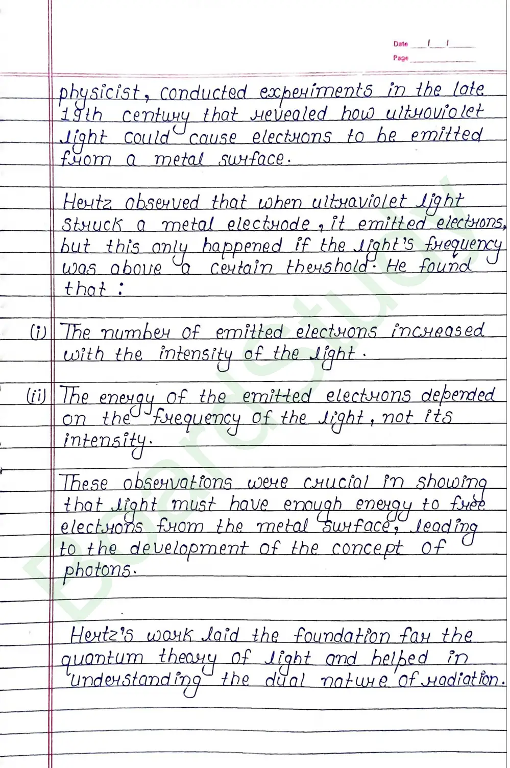 Dual Nature of Radiation and Matter Class 12 Physics Chapter 11 Notes (Handwritten Notes PDF Download) 3 11. Dual Radiation of Nature_page-0003