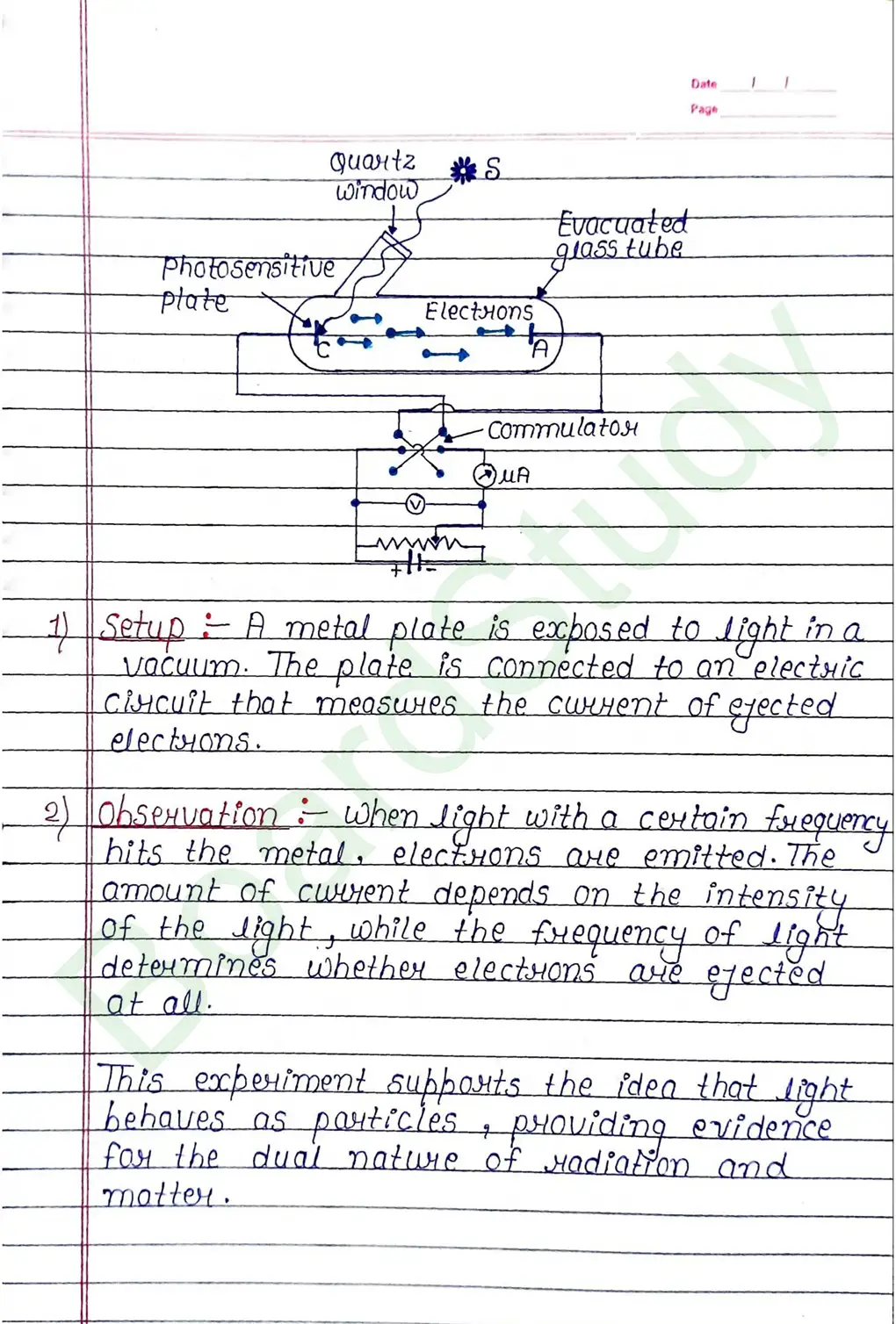 Dual Nature of Radiation and Matter Class 12 Physics Chapter 11 Notes (Handwritten Notes PDF Download) 5 11. Dual Radiation of Nature_page-0005