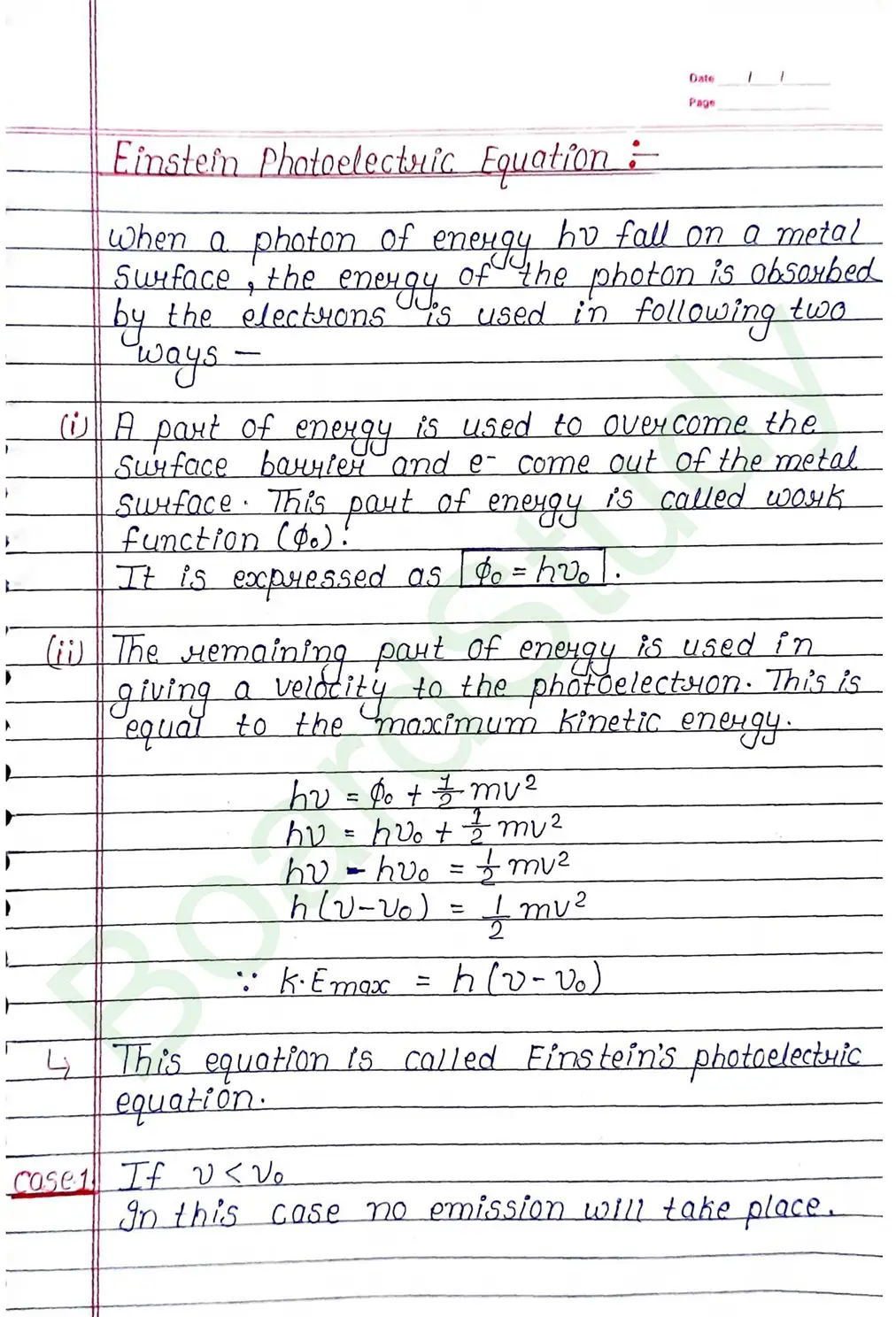 Dual Nature of Radiation and Matter Class 12 Physics Chapter 11 Notes (Handwritten Notes PDF Download) 7 11. Dual Radiation of Nature_page-0007