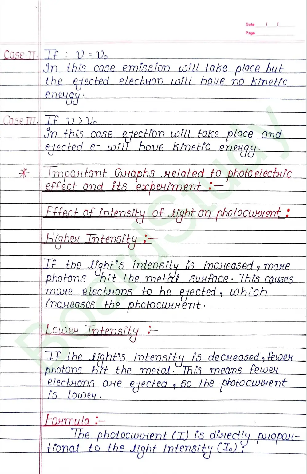 Dual Nature of Radiation and Matter Class 12 Physics Chapter 11 Notes (Handwritten Notes PDF Download) 8 11. Dual Radiation of Nature_page-0008