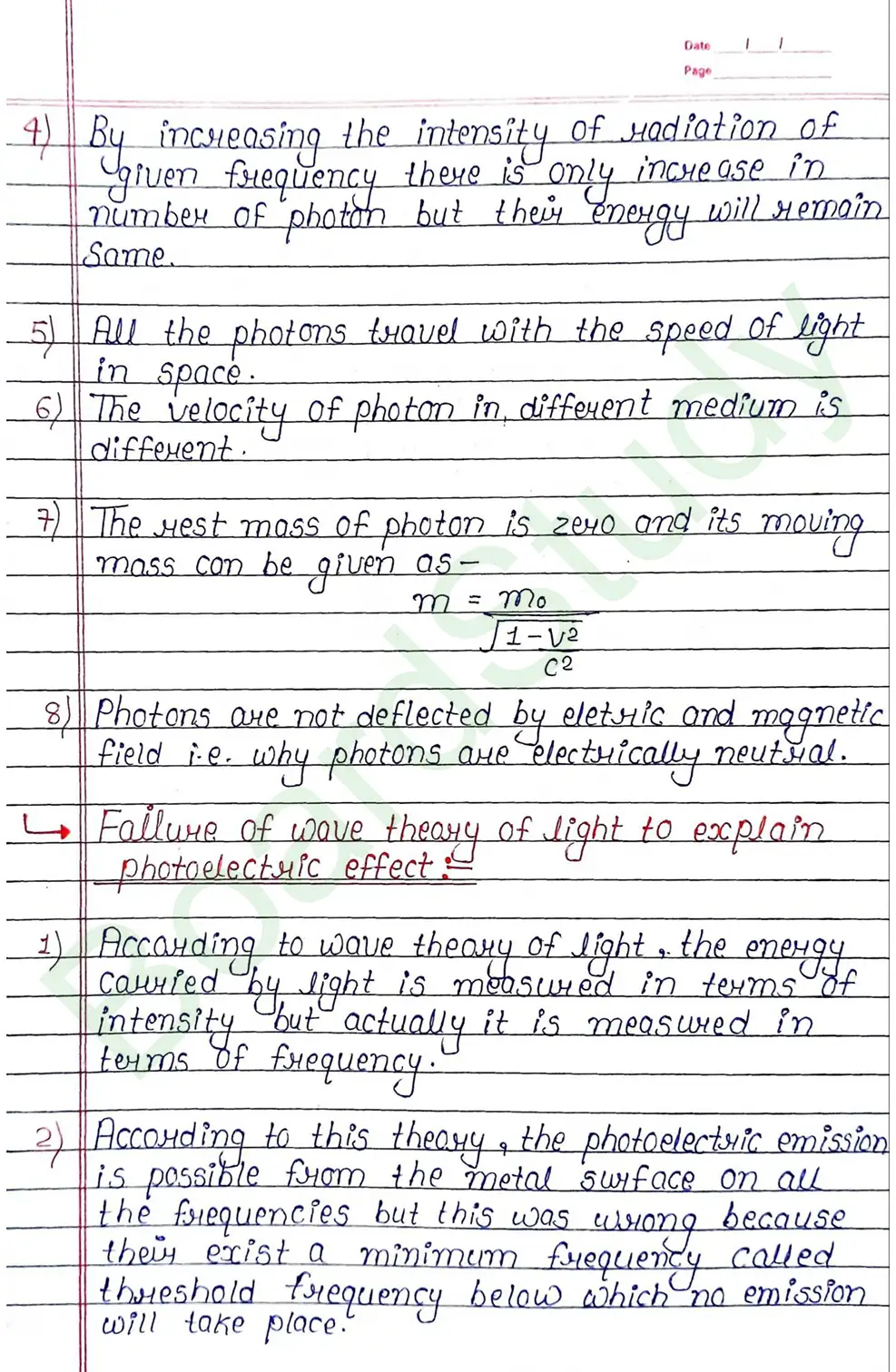 Dual Nature of Radiation and Matter Class 12 Physics Chapter 11 Notes (Handwritten Notes PDF Download) 13 11. Dual Radiation of Nature_page-0013