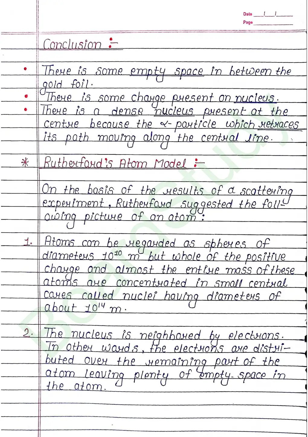 Atoms Class 12 Physics Chapter 12 Notes (Handwritten Notes PDF Download) 3 12. Atoms_page-0003