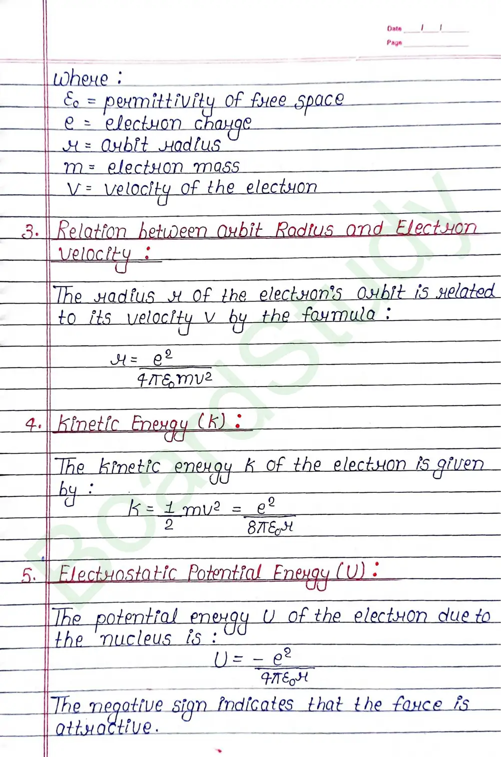 Atoms Class 12 Physics Chapter 12 Notes (Handwritten Notes PDF Download) 8 12. Atoms_page-0008