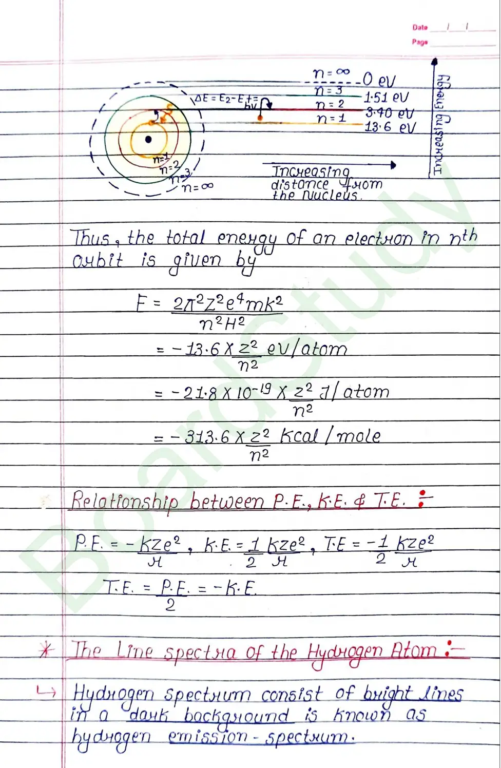 Atoms Class 12 Physics Chapter 12 Notes (Handwritten Notes PDF Download) 13 12. Atoms_page-0013