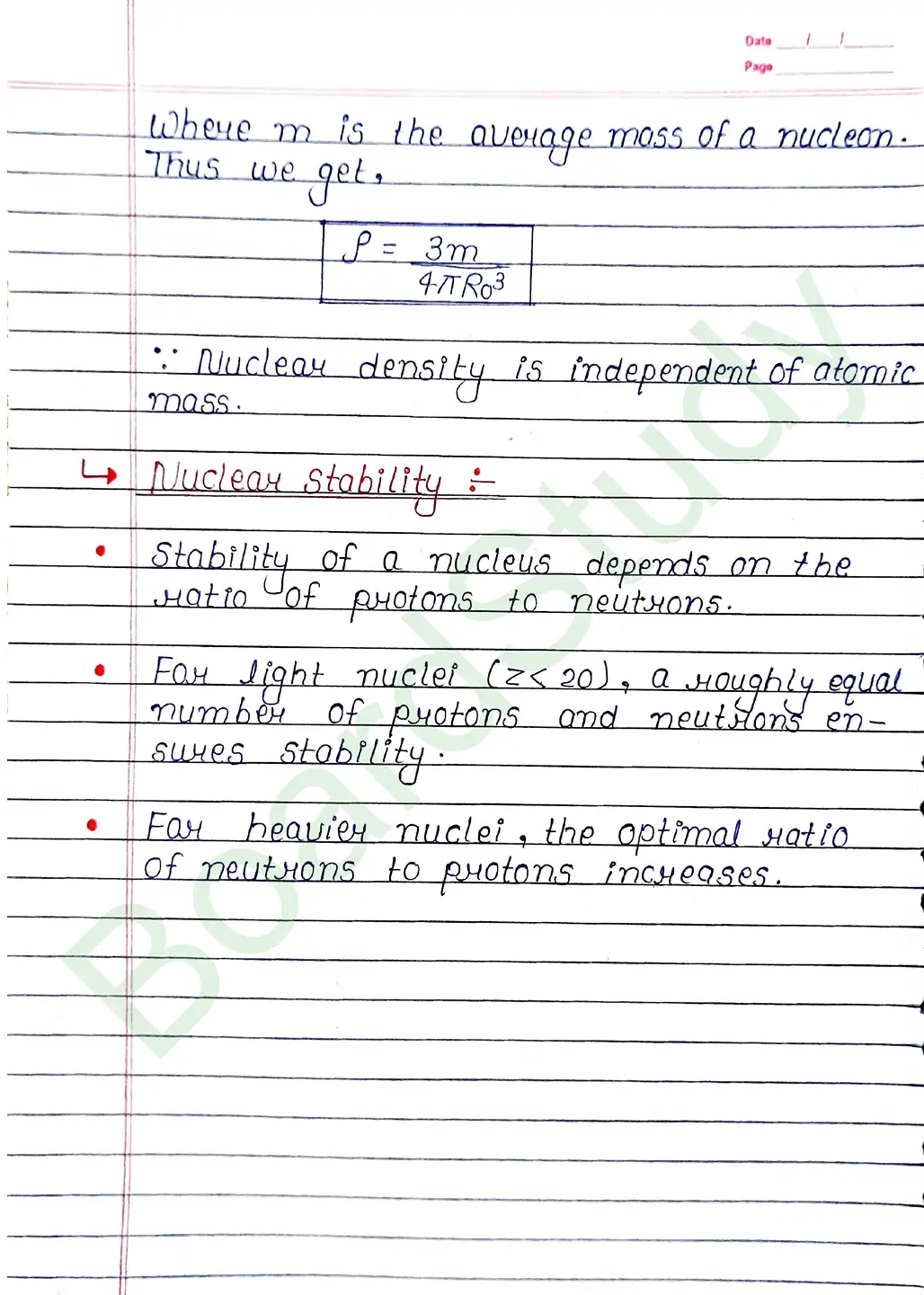 Nuclei Class 12 Physics Chapter 13 Notes (Handwritten Notes PDF Download) 4 13. Nuclei_page-0004