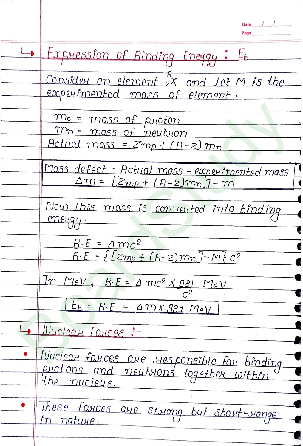 Nuclei Class 12 Physics Chapter 13 Notes (Handwritten Notes PDF Download) 8 13. Nuclei_page-0008