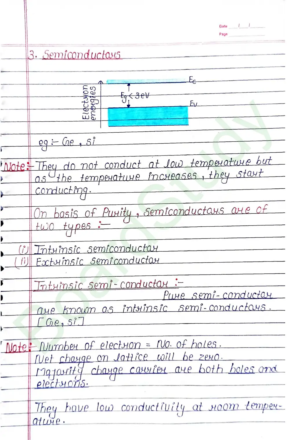 Semiconductor Electronic Class 12 Physics Chapter 14 Notes (Handwritten Notes PDF Download) 4 14. Semiconductor_page-0004