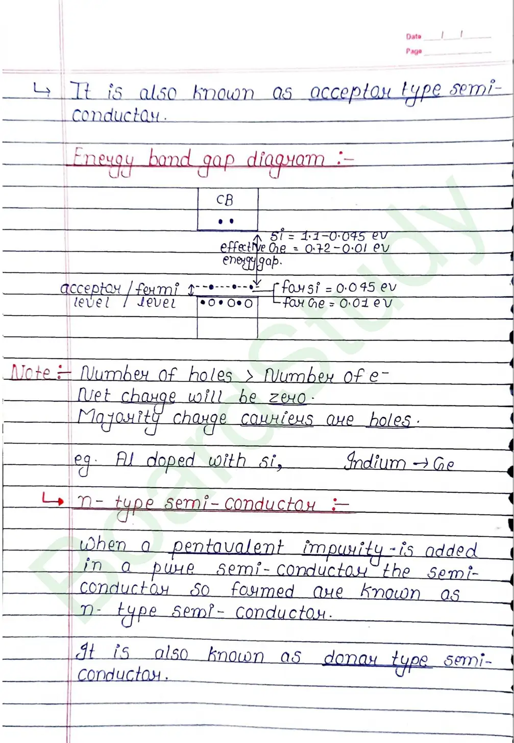 Semiconductor Electronic Class 12 Physics Chapter 14 Notes (Handwritten Notes PDF Download) 7 14. Semiconductor_page-0007