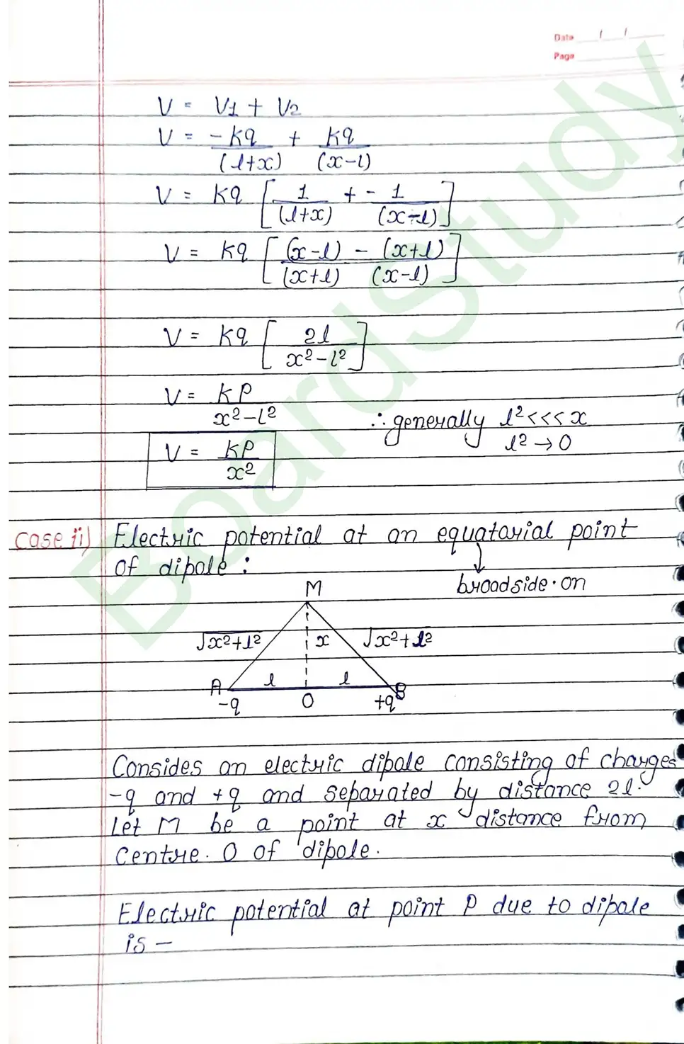 Electrostatic Potential and Capacitance Class 12 Physics Chapter 2 Notes (Handwritten Notes PDF Download) 4 2. Electrostatic potential and capacitance_page-0004